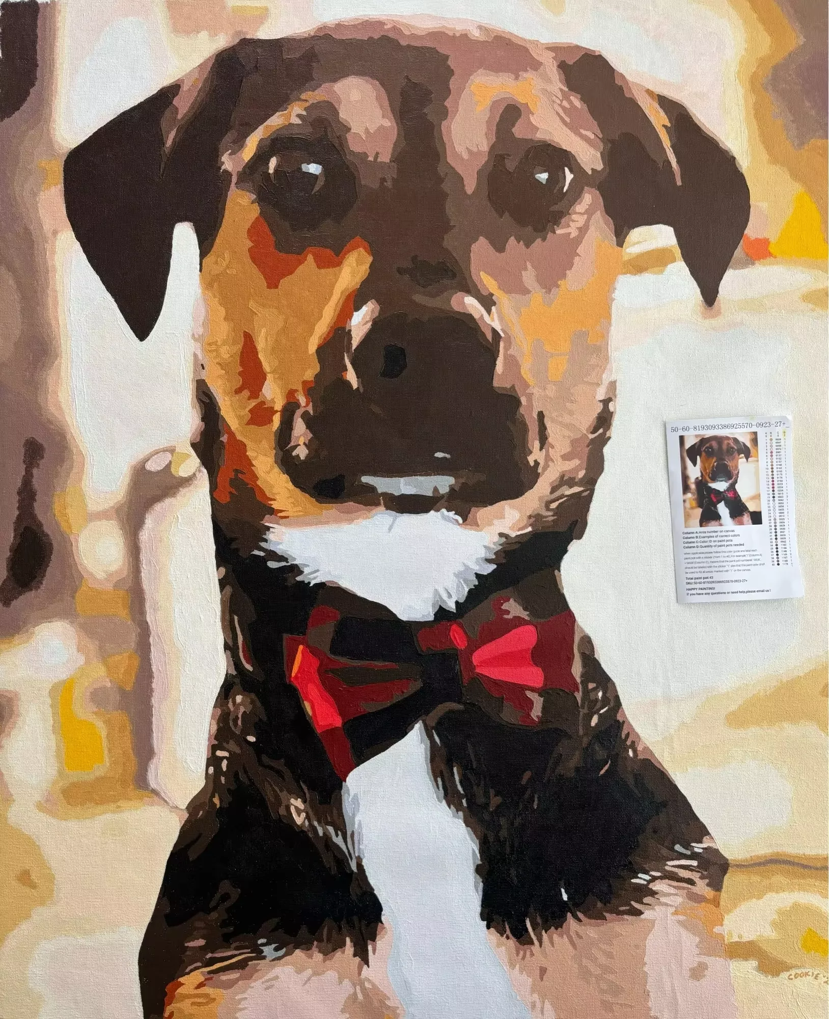 Custom Dog Paint by Numbers