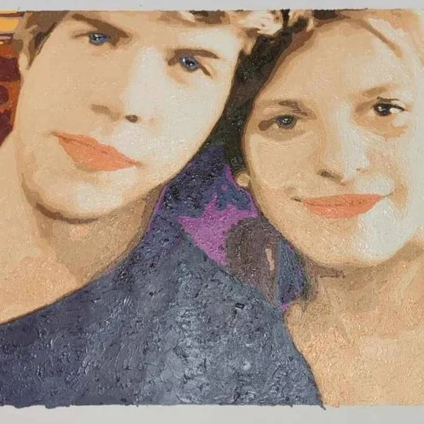 couple portrait custom paint by numbers