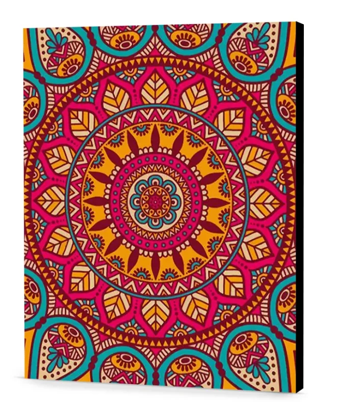 Colorful Mandala easel