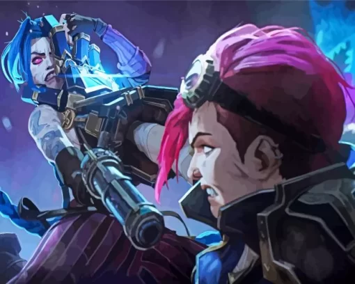 Jinx And Vi Paint by Number