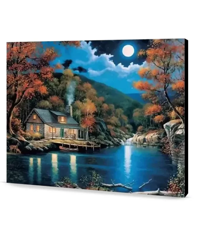 Lakeside Retreat easel