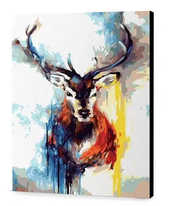 Splatter Elk easel Acrylic Adventures