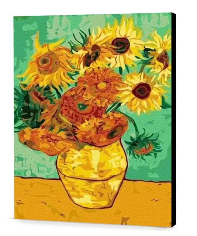 Sunflowers easel