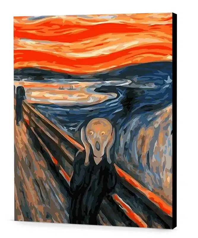 The Scream DIY home décor easel