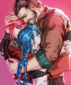 Jinx Vi And Vander Paint by Number