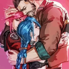 Jinx Vi And Vander Paint by Number