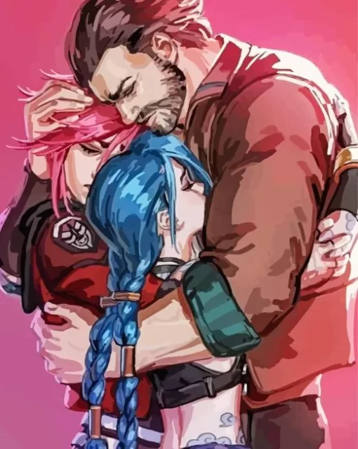 Jinx Vi And Vander Paint by Number