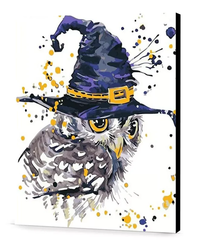 Witch Owl easel