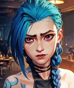 Aesthetic Jinx Arcane Paint by Number