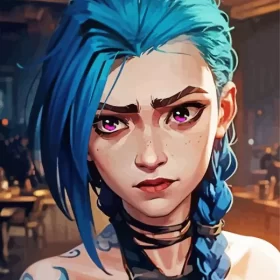 Aesthetic Jinx Arcane Paint by Number