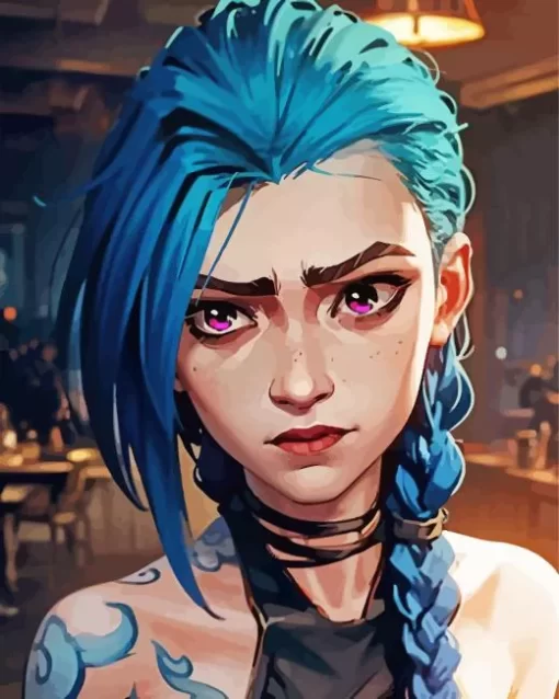 Aesthetic Jinx Arcane Paint by Number