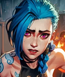 Jinx From Arcane Paint by Number