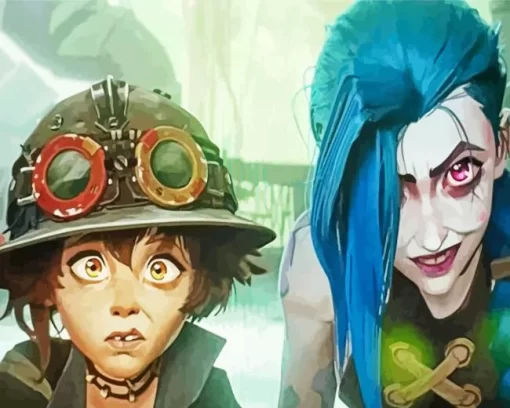 Jinx And Isha Arcane Paint by Number