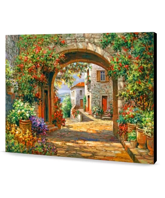 tuscan italy DIY Landscape Painting Ideas