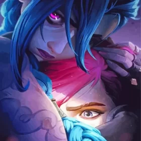 Jinx And Vi Arcane Paint by Number