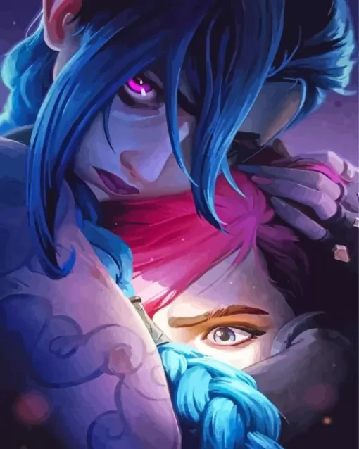 Jinx And Vi Arcane Paint by Number