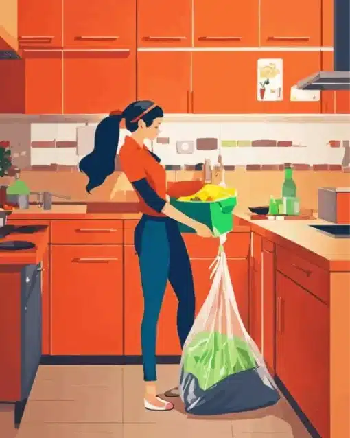 Housekeeping Girl Paint by Numbers