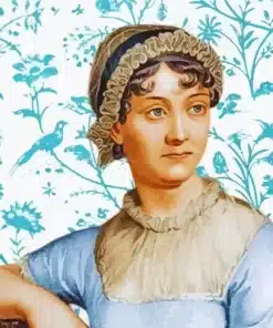 Jane Austen Blue Birds Paint by Numbers