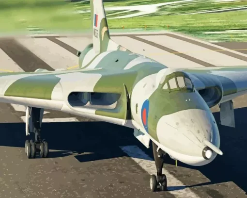 Vulcan Plane Aircraft Paint by Numbers