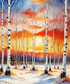 Briches Winter Art Paint by Number