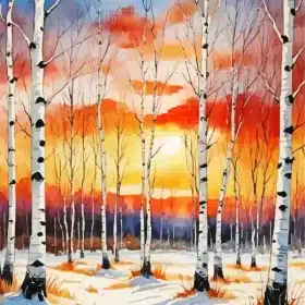 Briches Winter Art Paint by Number