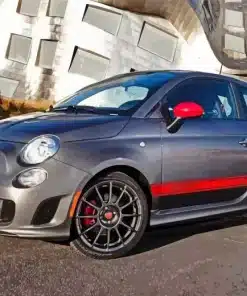 Black Fiat 500 Paint by Numbers