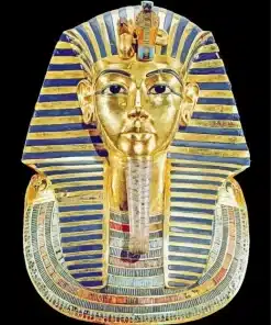 Gold Mummy Mask of King Tutankhamun Paint by Numbers