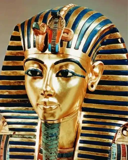 The Gold Mask of Tutankhamun Paint by Numbers