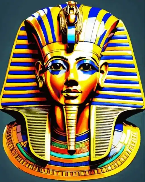 Tutankhamun's Mask Paint by Numbers