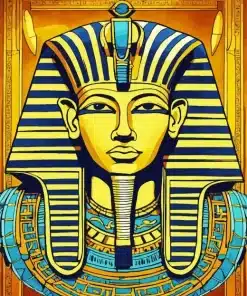 Abstract Tutankhamun Paint by Numbers