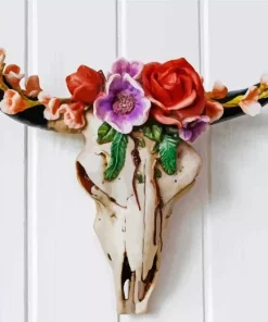 Aesthetic Cow Skull Paint by Numbers