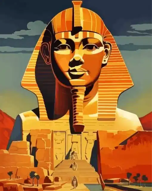 Egyptian Tutankhamun Paint by Numbers