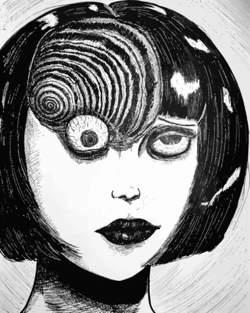 Junji Ito Uzumaki Paint by Numbers