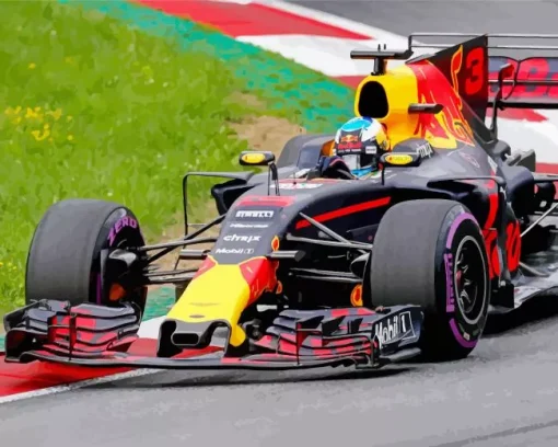 Red Bull Car Paint by Numbers