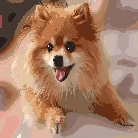 adopted dog custom pet review