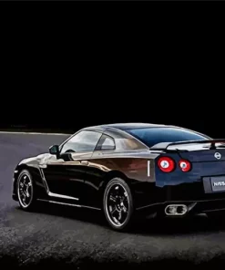 Black Nissan Art Paint by Numbers
