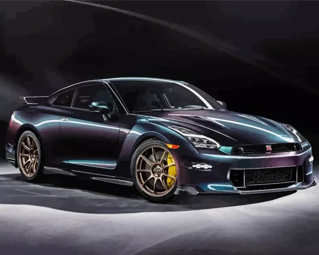 Black Nissan Paint by Numbers