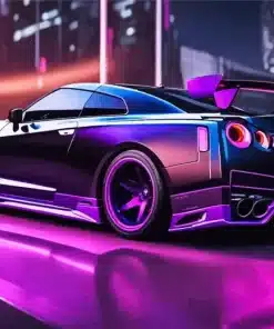 Nissan At Night Paint by Numbers