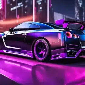 Nissan At Night Paint by Numbers 