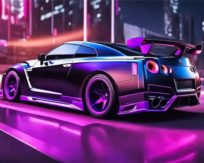 Nissan At Night Paint by Numbers