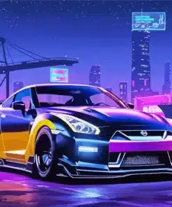 Nissan In A Harbour Paint by Numbers