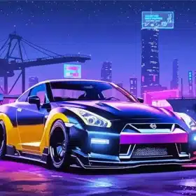 Nissan In A Harbour Paint by Numbers