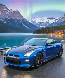 Blue And Black Nissan In Canada Paint by Numbers