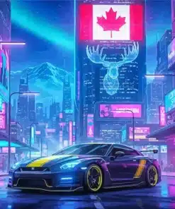 Cool Canadian Nissan Paint by Numbers