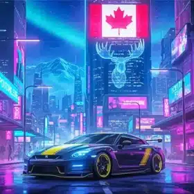 Cool Canadian Nissan Paint by Numbers