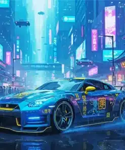 Cool Nissan Car Paint by Numbers