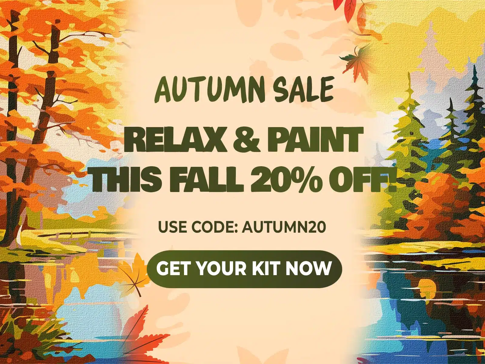 modern paint by numbers autumn sales