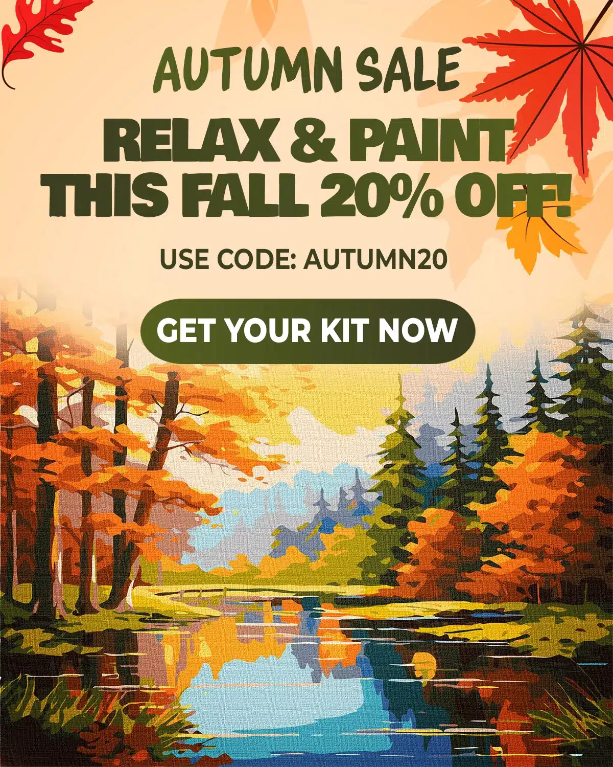 modern paint by numbers autumn sales