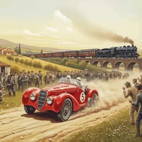 1930s Road Rally Paint by Numbers