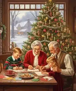 A Christmas Wish List Paint by Numbers